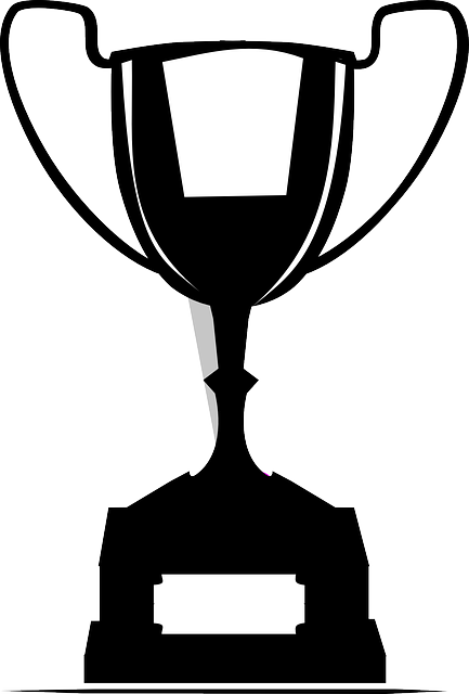 Silhouette eines Pokals